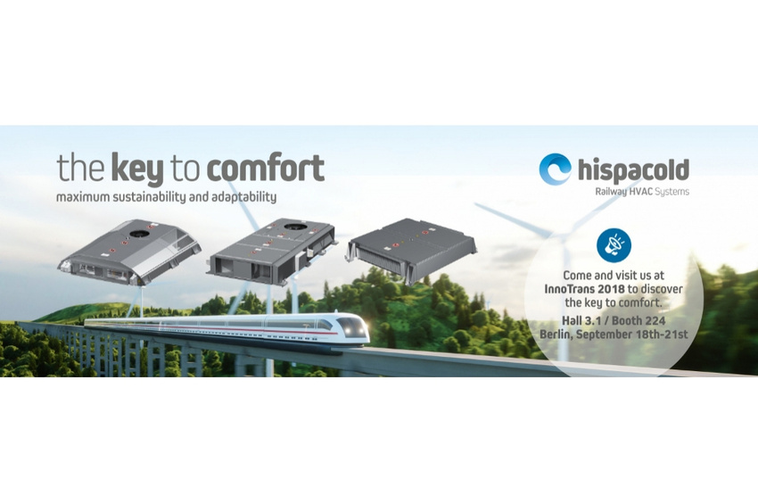 Hispacold presents new HVAC systems for rail vehicles at InnoTrans