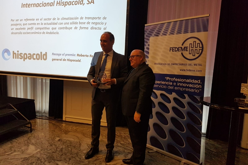 Hispacold, galardonada por Fedeme con el premio al ‘Liderazgo Empresarial en el Sector Metal 2018’