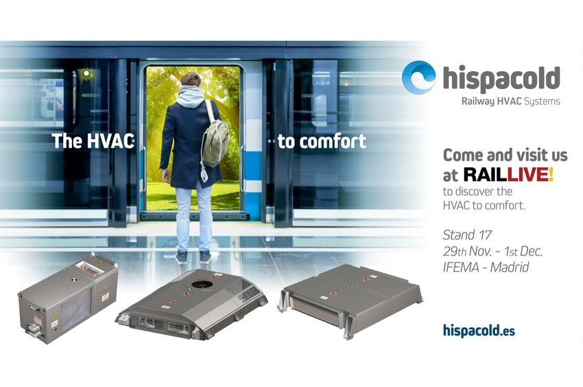 Hispacold exhibiting at Rail Live 2021 in Madrid