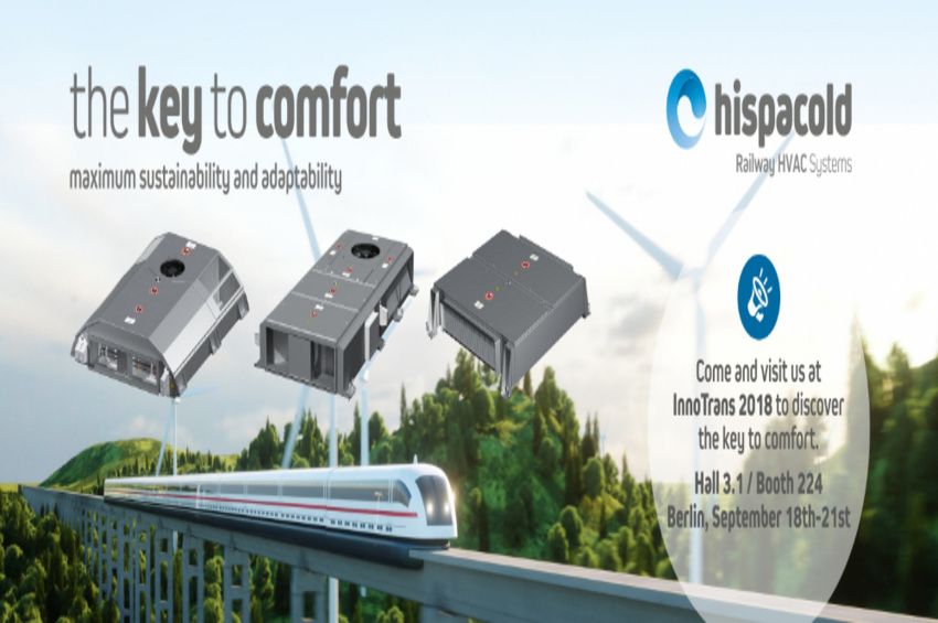 Hispacold présente ses nouveaux systèmes de climatisation pour véhicules ferroviaires à InnoTrans