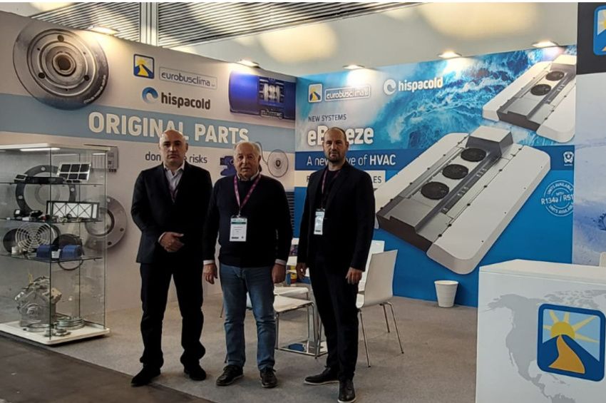 Hispacold on the Eurobusclima stand at IBI 2022